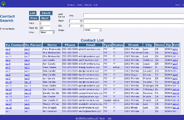 AwContactMgr Screenshot